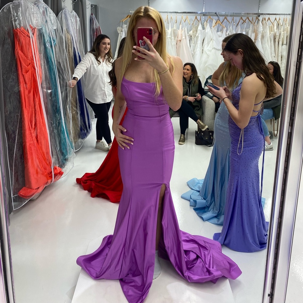 Jessica Angel lilac pink evening dress